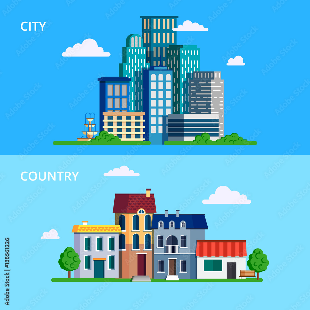 City and town