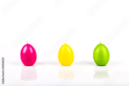 eggs candle foer easter isolated photo