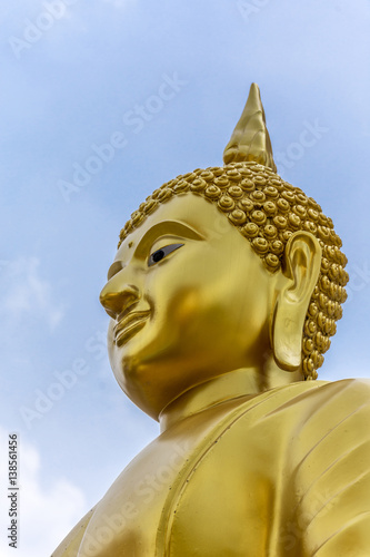 Thai buddha statue in buddhism religion