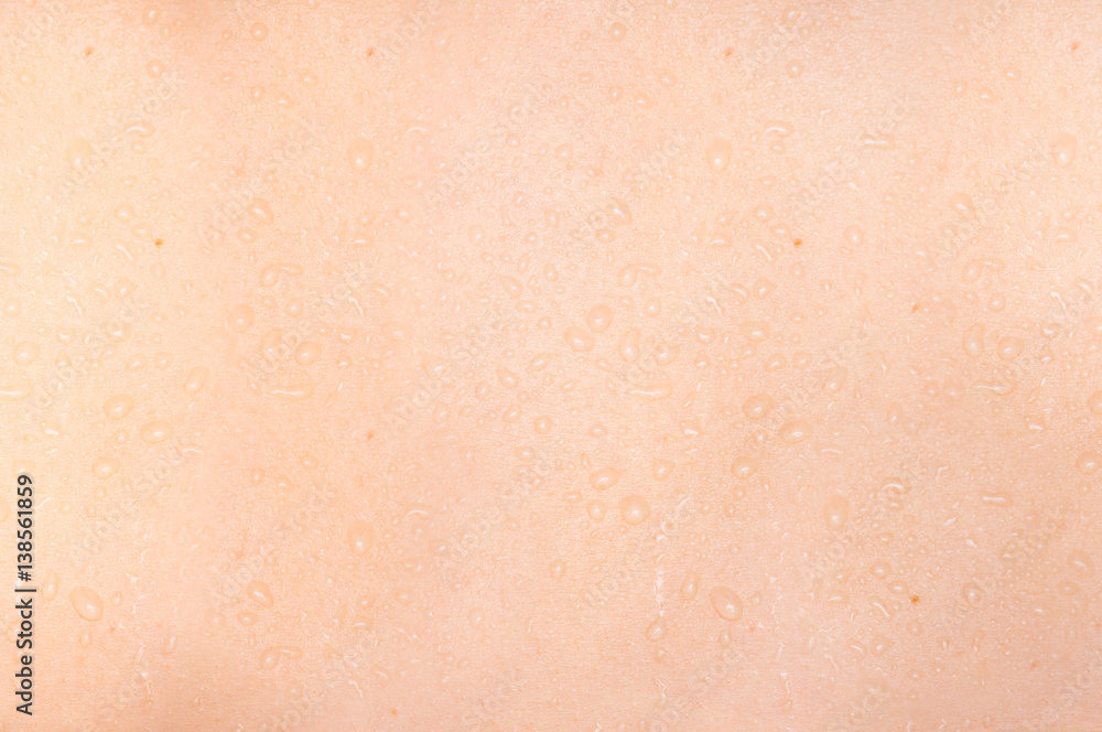 Water droplets on the skin background Stock Photo | Adobe Stock
