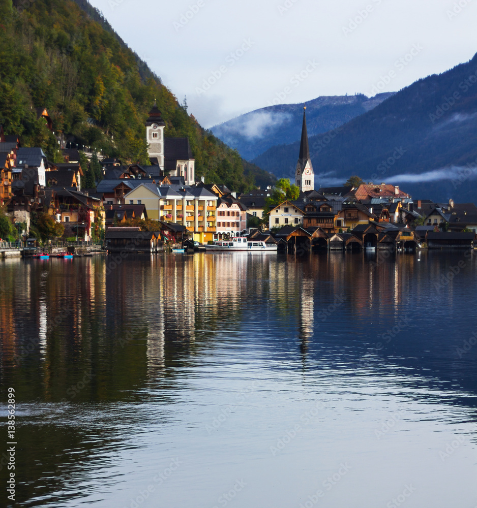 Beautiful mountain city of Hallstatt