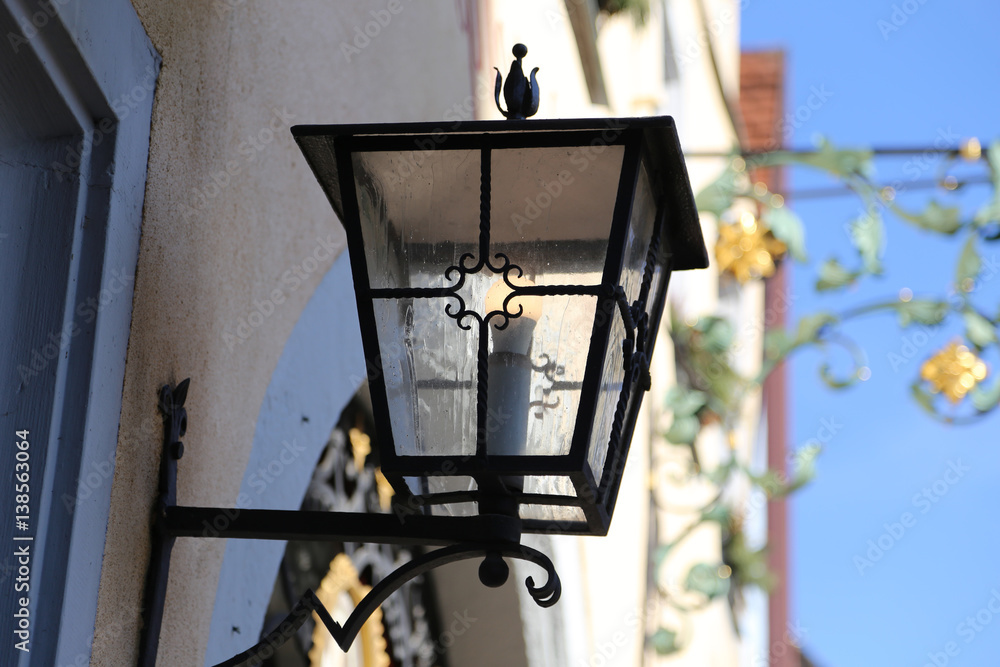 Street light / Vintage street lamp close-up.