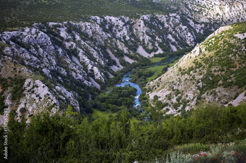 Fototapeta Naklejka Na Ścianę i Meble -  Krupa river canyon landscape