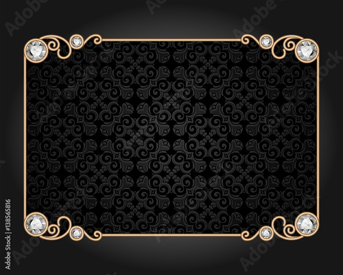 Vintage jewelry gold card