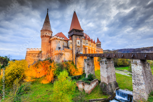 Corvin's Castle - Hunyad Castle in Hunedoara, Romania. photo