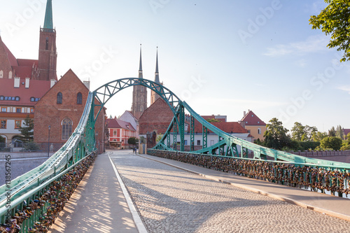 Tum bridge in Wroclaw