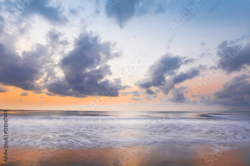 Beautiful morning long exposure seascape