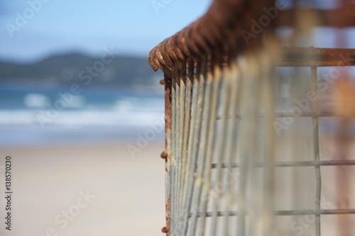 Beach fishing cage