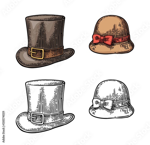 Ladies and gentlemen hat.