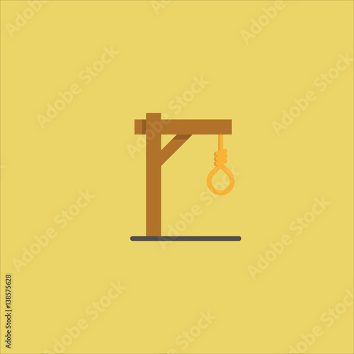 gallows icon flat design