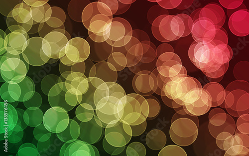 Colored digital bokeh background, created by computer software