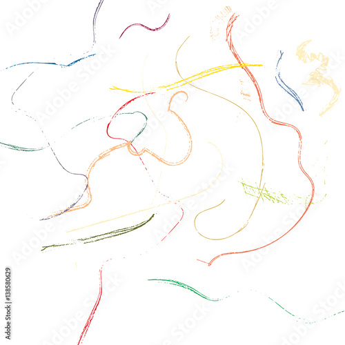 Scratches collection. Set of hand drawn lines and scratches. Abstract art background. 