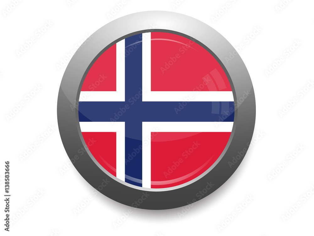 Norway flag button Norway flag button