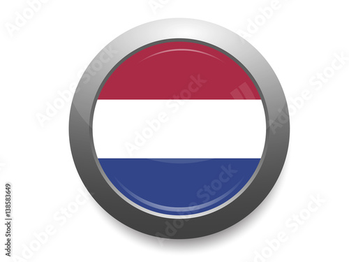 Free Download Netherlands flag button - GFXLoad