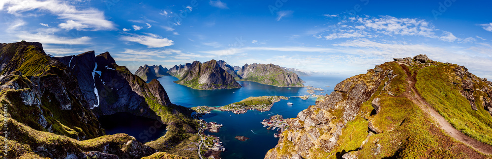 Lofoten archipelago panorama
