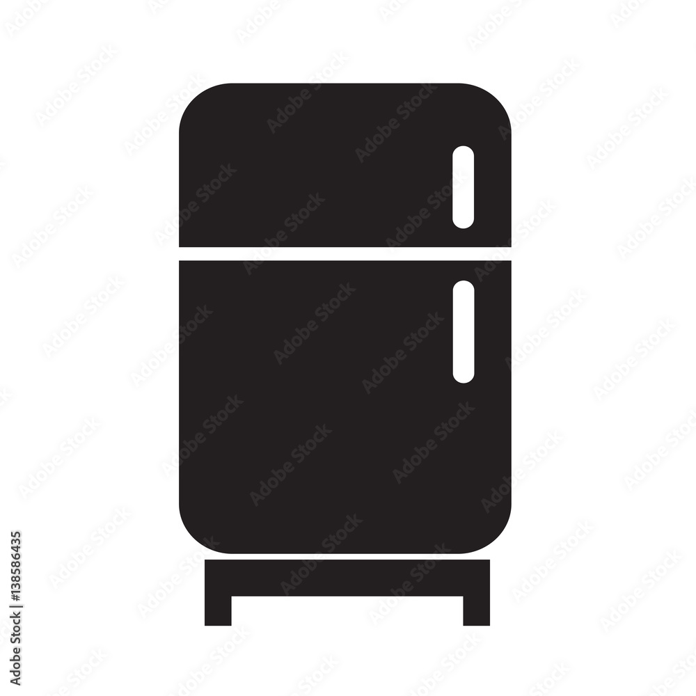 Refrigerator icon Vector Illustration Refrigerator icon Vector Illustration