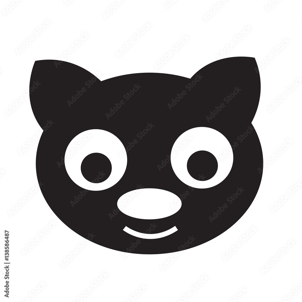 cute cat icon vector illustration cute cat icon vector illustration