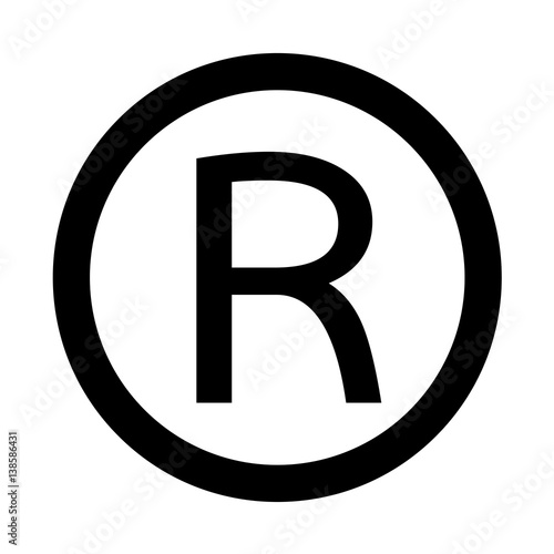 Registered Trademark icon Vector Illustration