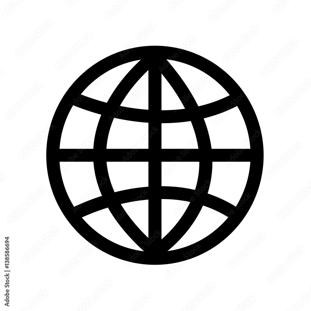 Globe earth icon vector illustration Globe earth icon vector illustration