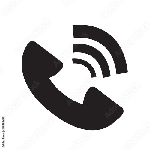 Telephone symbol icon vector illustration