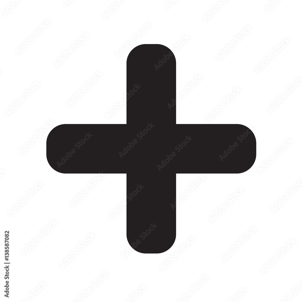 Plus icon vector illustration Plus icon vector illustration