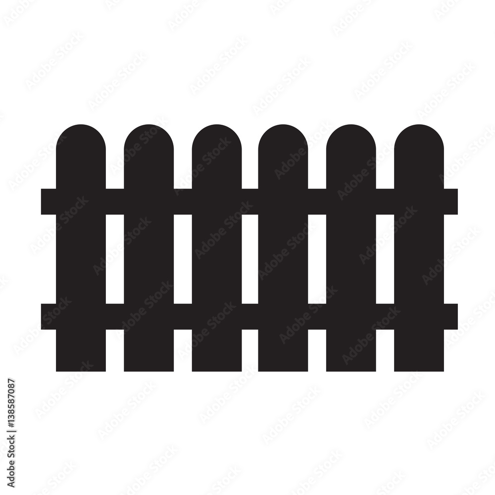 Fence icon vector illustration Fence icon vector illustration