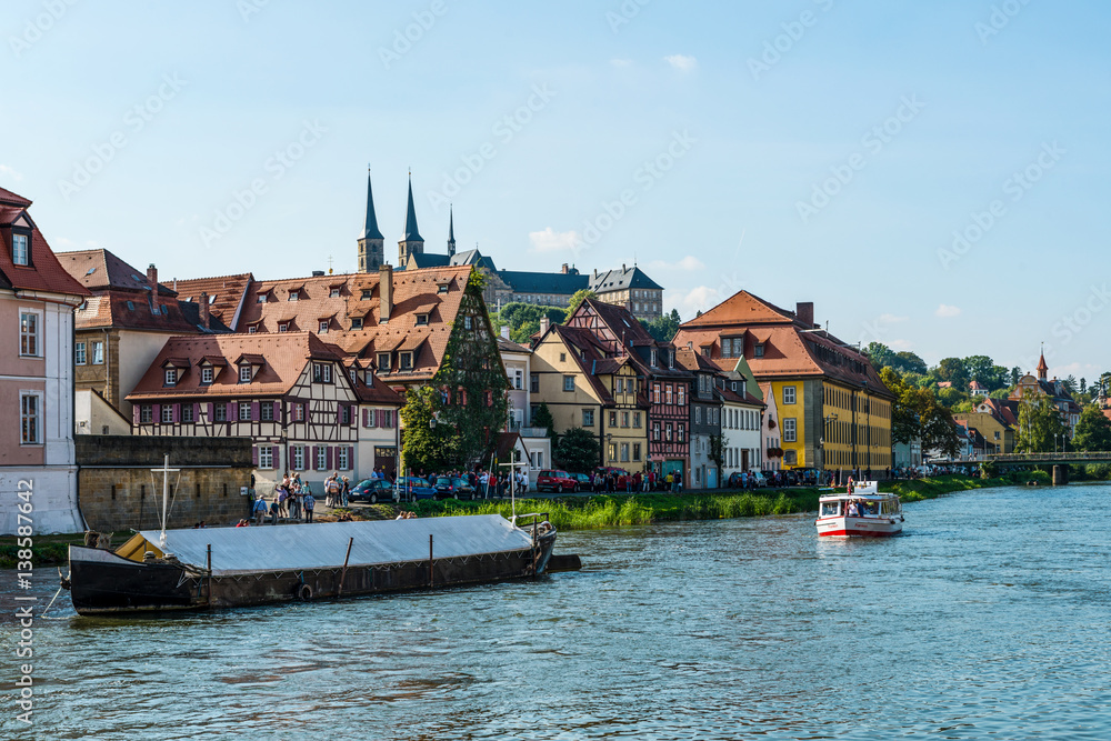 Boats on the River Regnitz, Bamberg
