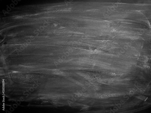 Billede på lærred Abstract Chalk rubbed out on blackboard for background
