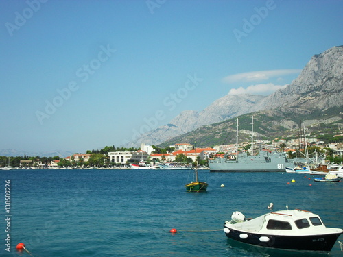 harbour in Makarska Croatia