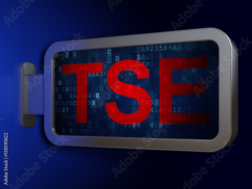 Stock market indexes concept: TSE on billboard background photo