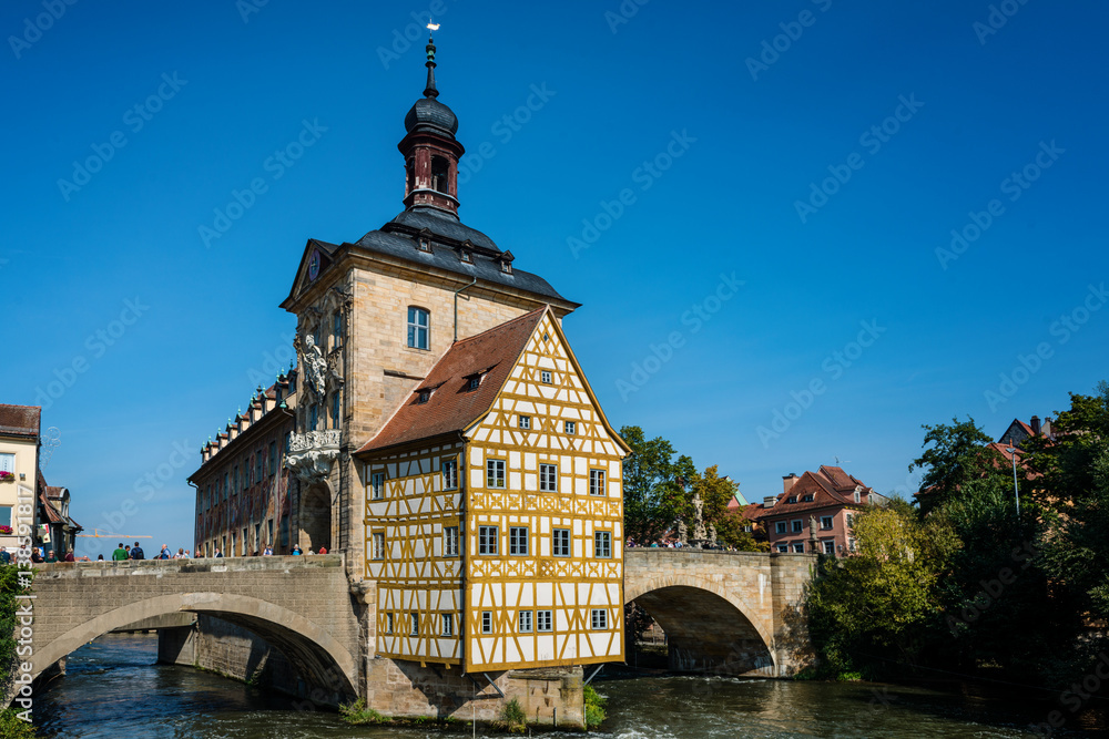 Old historic baroque Town Hall, Bamberg, Germany