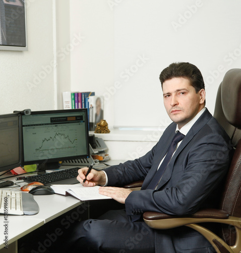 World Cup of Futures Trading Championship 2016 winner from Russia Artur Teregulov at the workplace