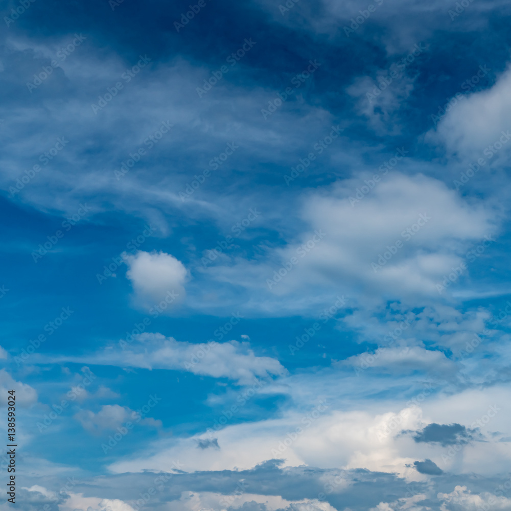 Fototapeta premium White cloud with Blue sky
