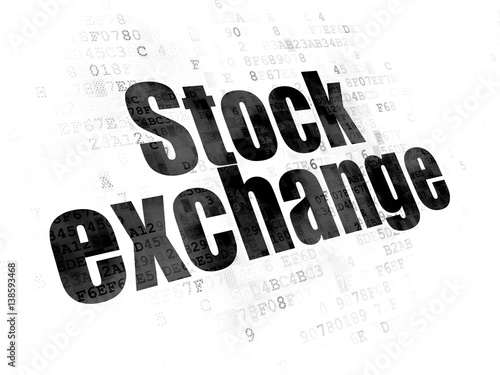 Business concept  Stock Exchange on Digital background