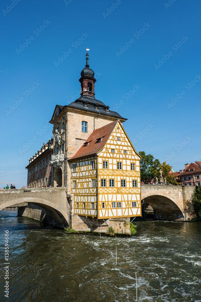 Old historic baroque Town Hall, Bamberg, Germany