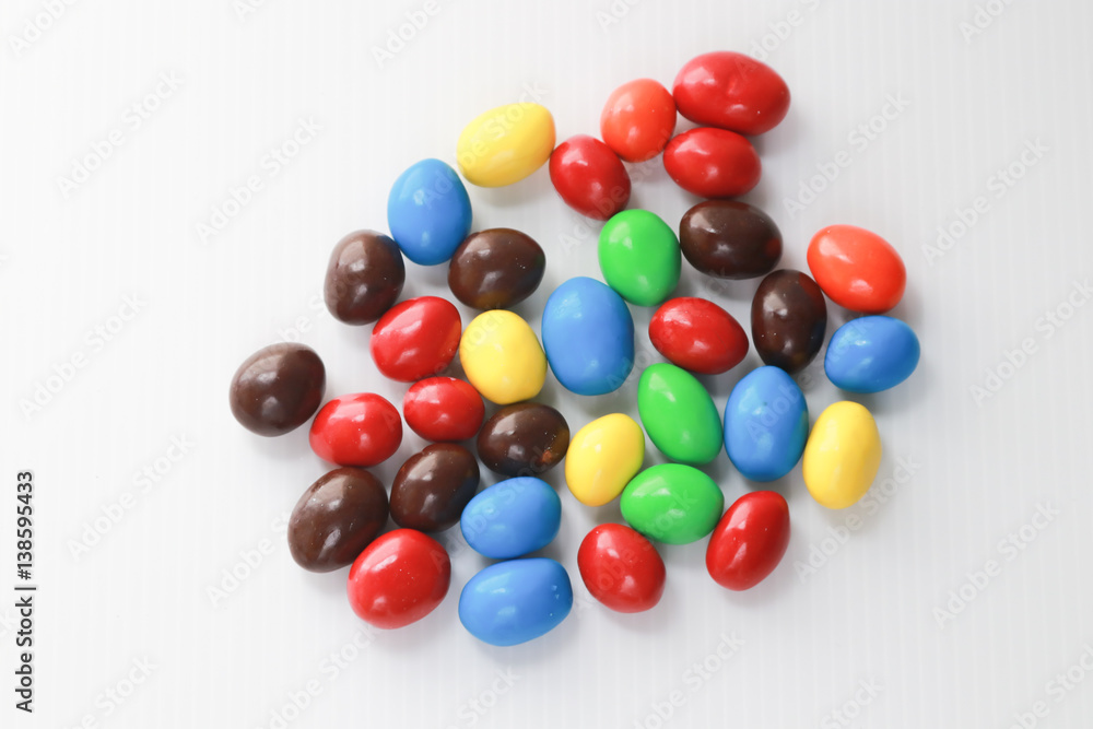 a lot of colorful chocolate candies a lot of colorful chocolate candies