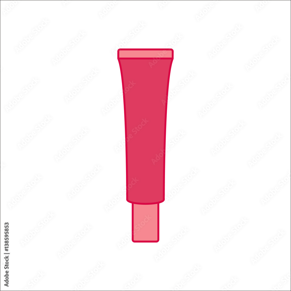 Face BB Cream simple flat icon on background Face BB Cream simple flat icon on background