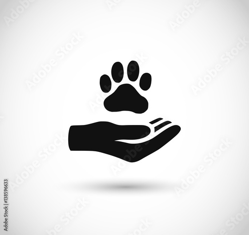 Animal care icon vector