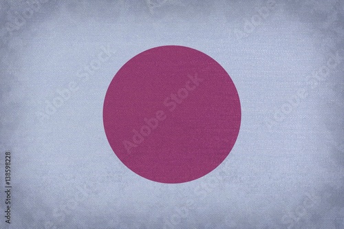 Vintage Japan flag