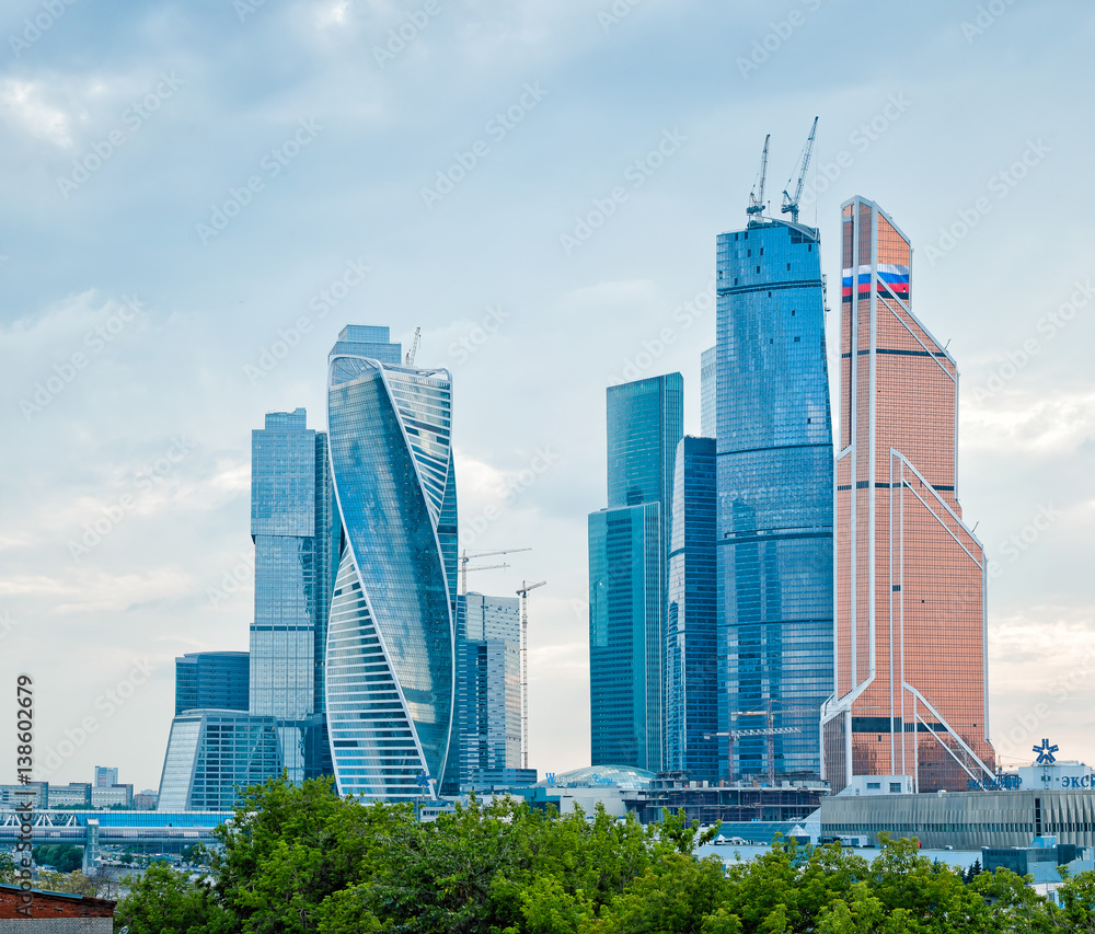 Naklejka premium Moscow city