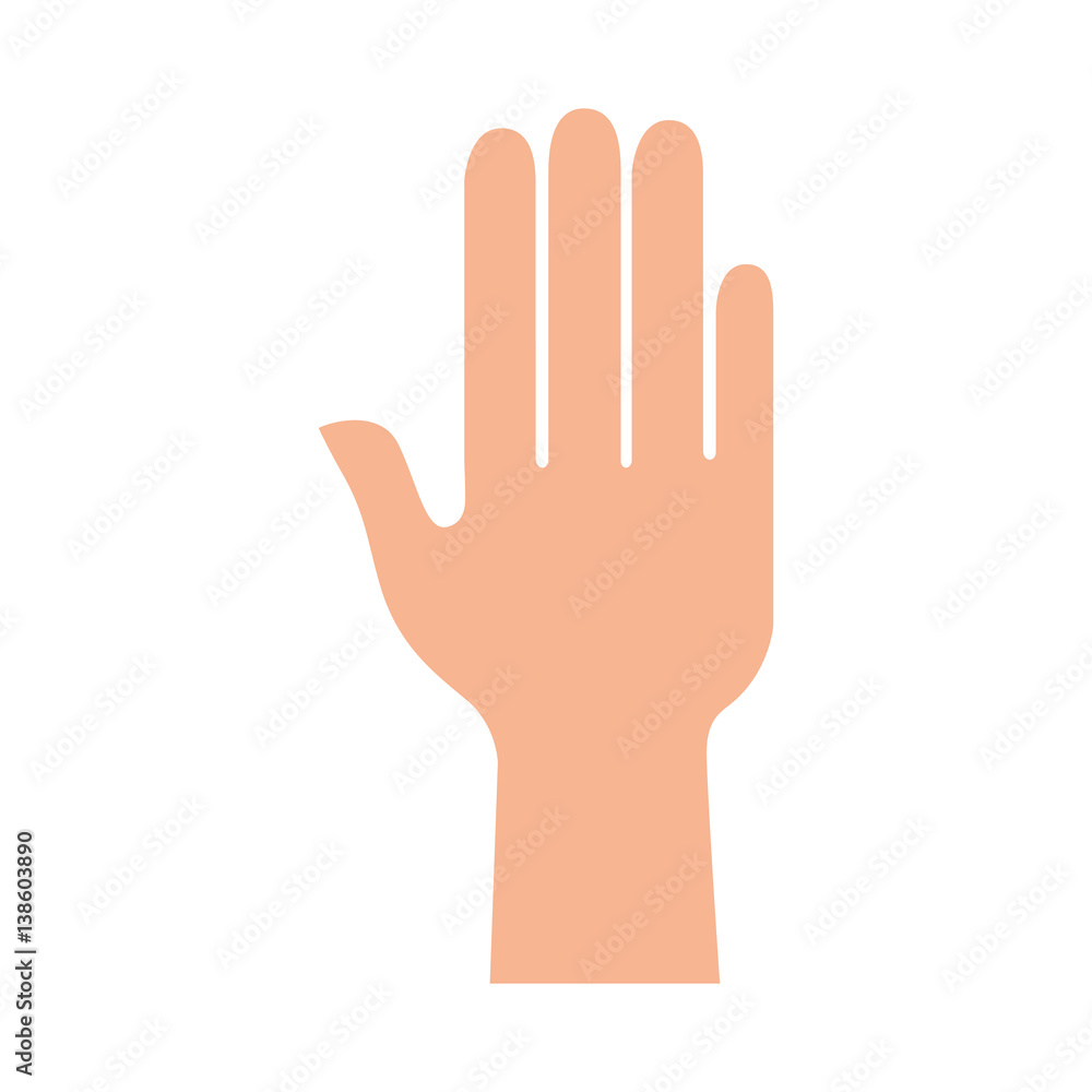 hand human silhouette icon vector illustration design hand human silhouette icon vector illustration design