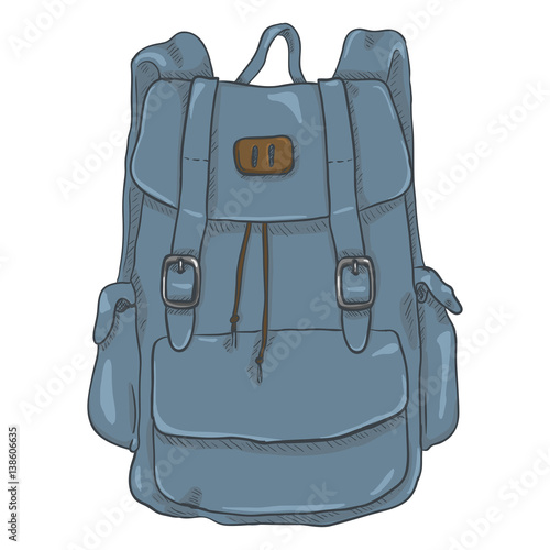 Vector Single Cartoon Casual Style Backpack