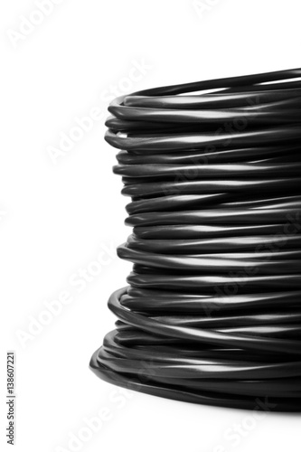 Black electrical cable