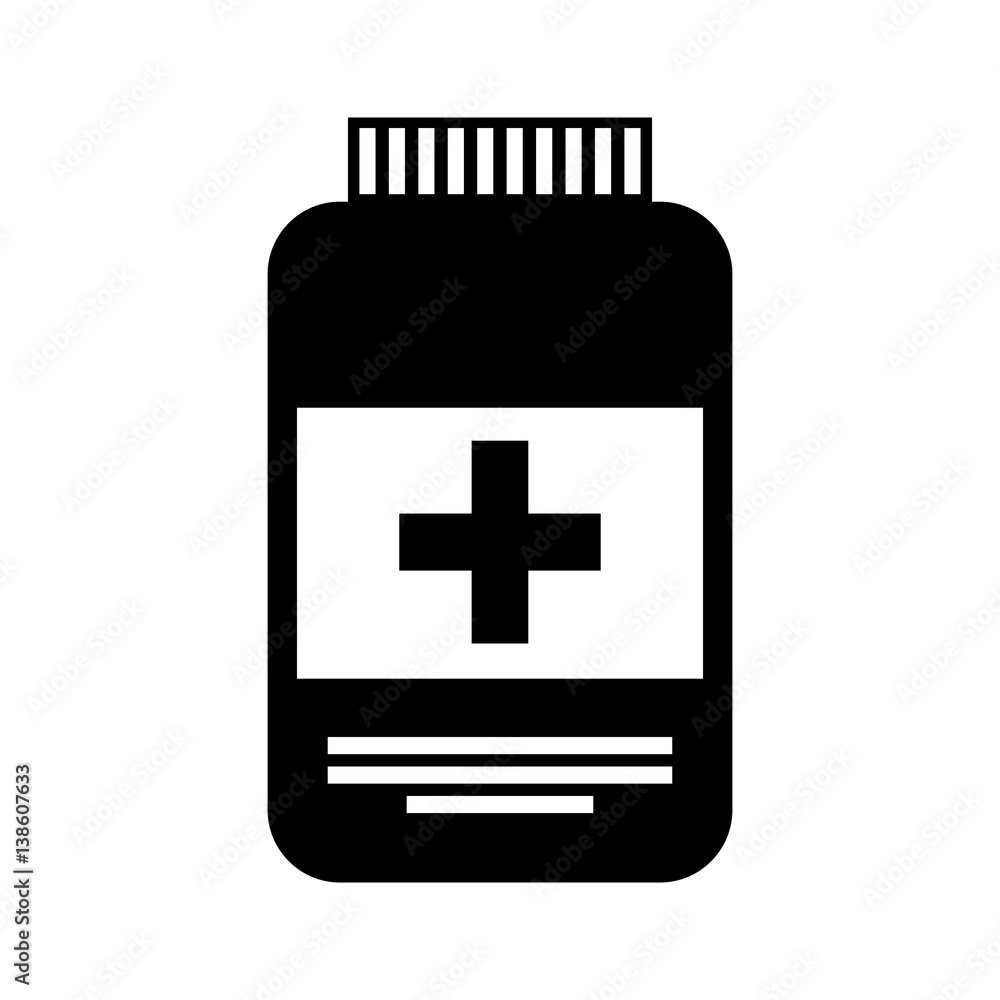 medicine bottle isolated icon vector illustration design medicine bottle isolated icon vector illustration design