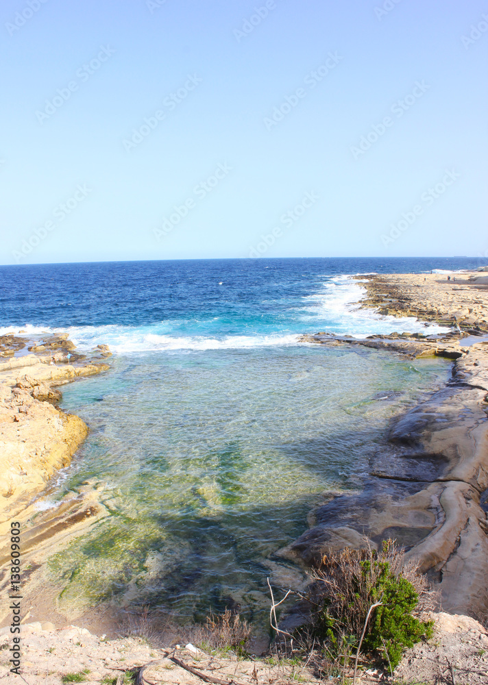 Sliema coastline, Malta
