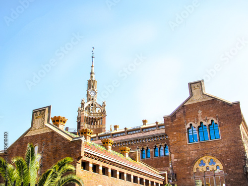 Hospital de la Santa Creu y Sant Pau en Barcelona,Cataluña,España