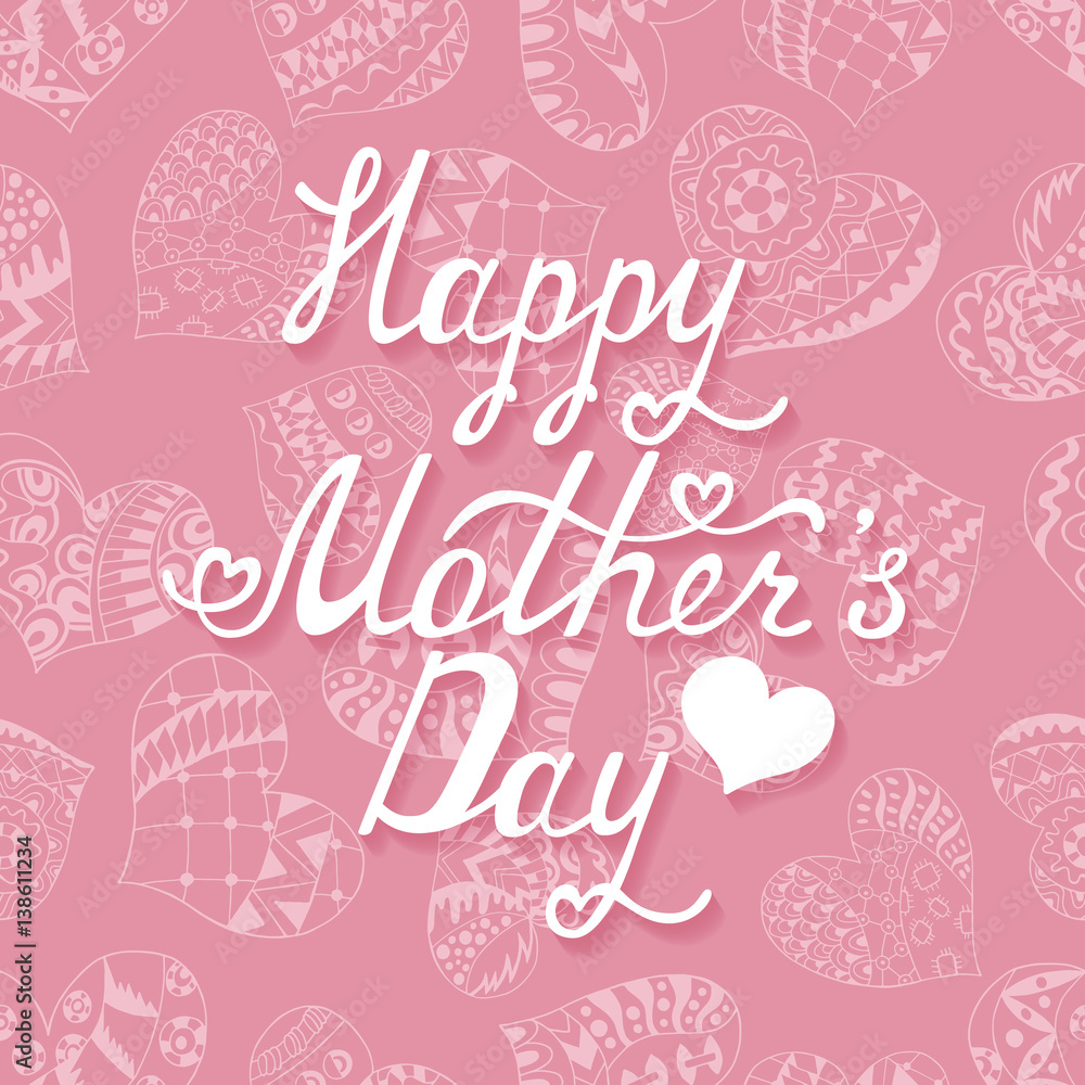 Fototapeta premium Mother's Day typographical background.