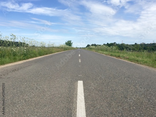 Empty road, Russia