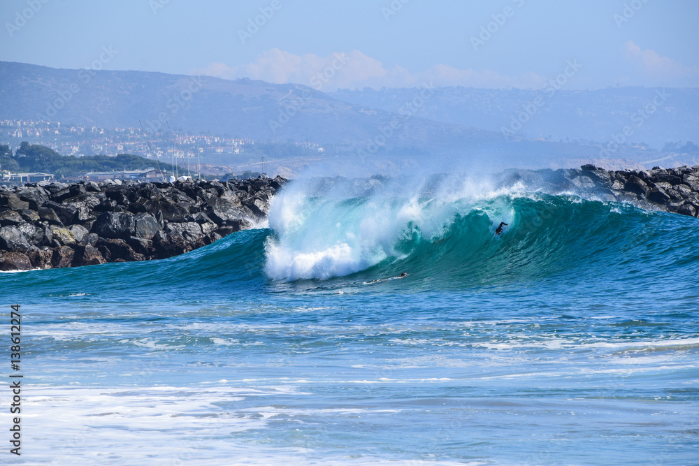 Newport Beach Wedge Surf Spot