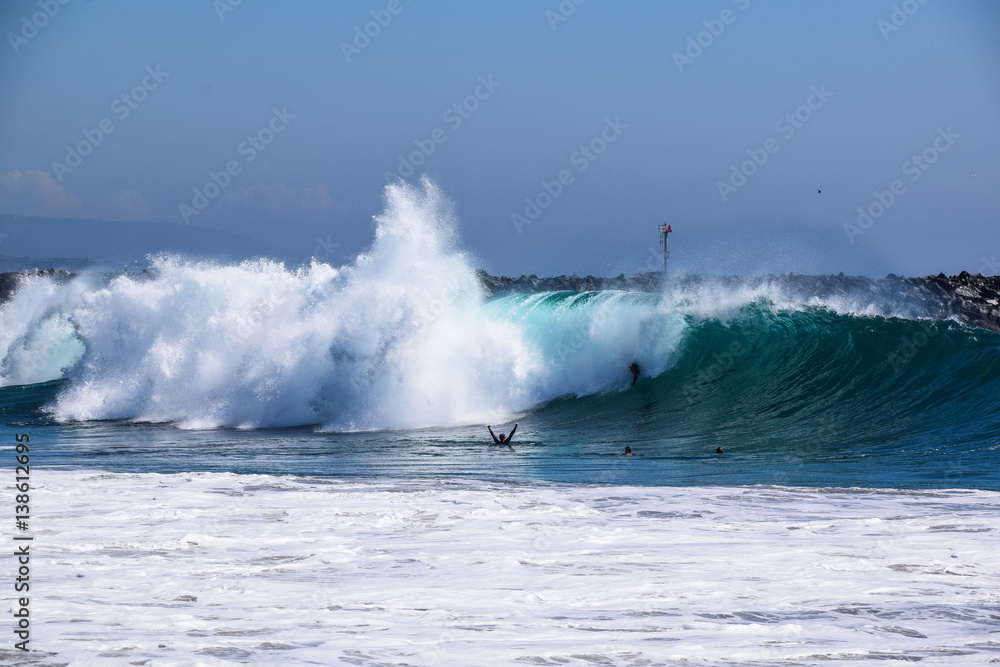 Newport Beach Wedge Surf Spot